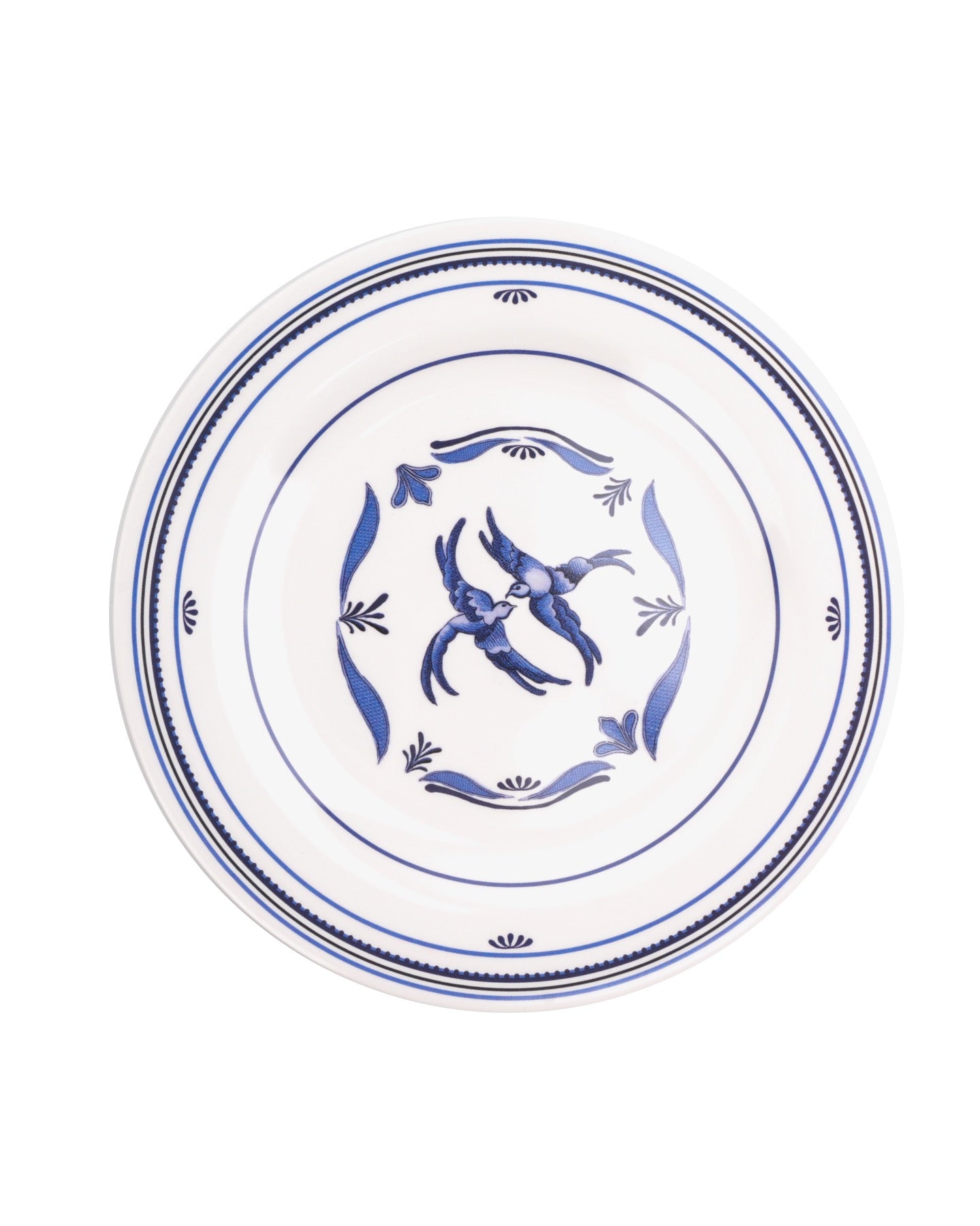 Dutch Blue 9” Melamine Salad Plates, Set of 4