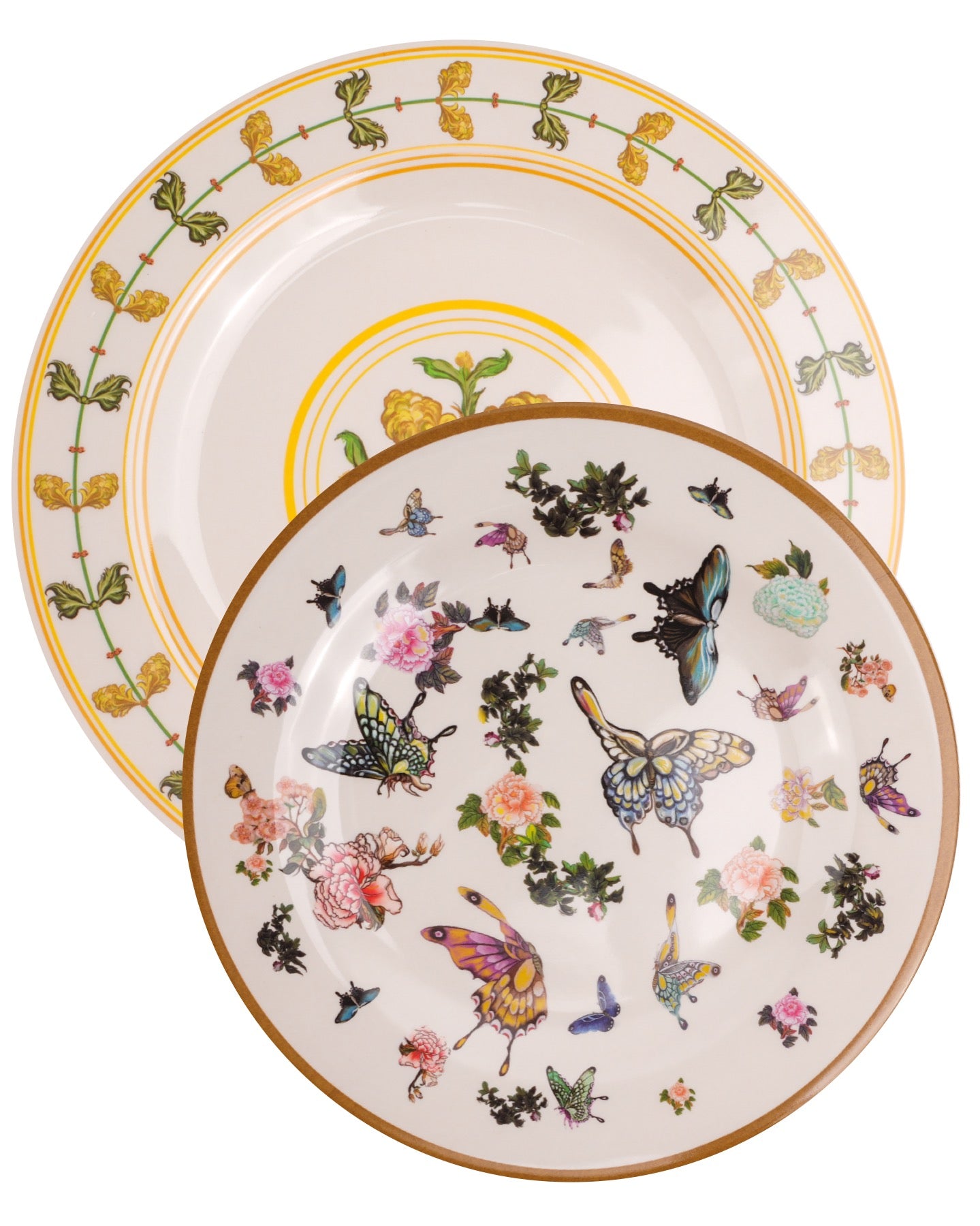 Butterfly Gardens 9” Melamine Salad Plates, Set of 4