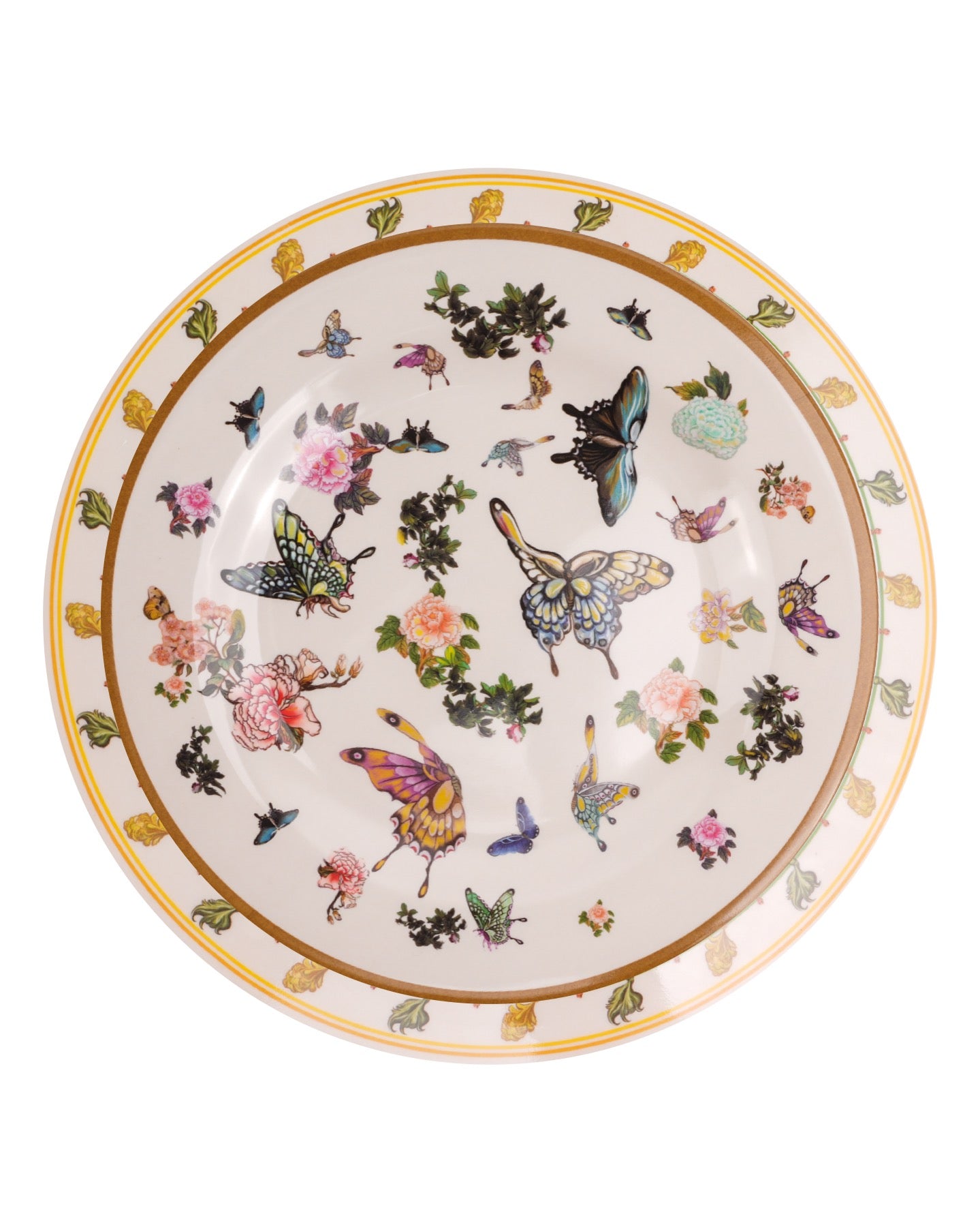 Butterfly Gardens 11” Melamine Dinner Plates, Set of 4